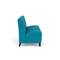 Lesro Siena Lounge Reception Armless 3 Seat Tandem Seating No Center Arms, Black, OH Waterfall Upholstery SN3102 - alternate 2